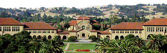 Stanford Quad from Palm Drive
